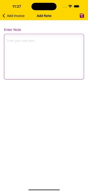 Add Note to Invoice