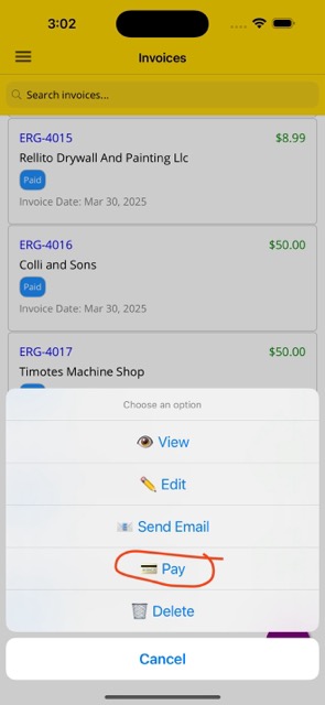 Select Pay Option