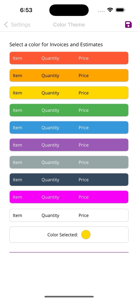Color Theme